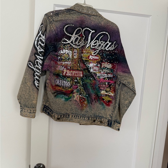 Embellished Denim Jacket with Studs - Picture 4 of 7